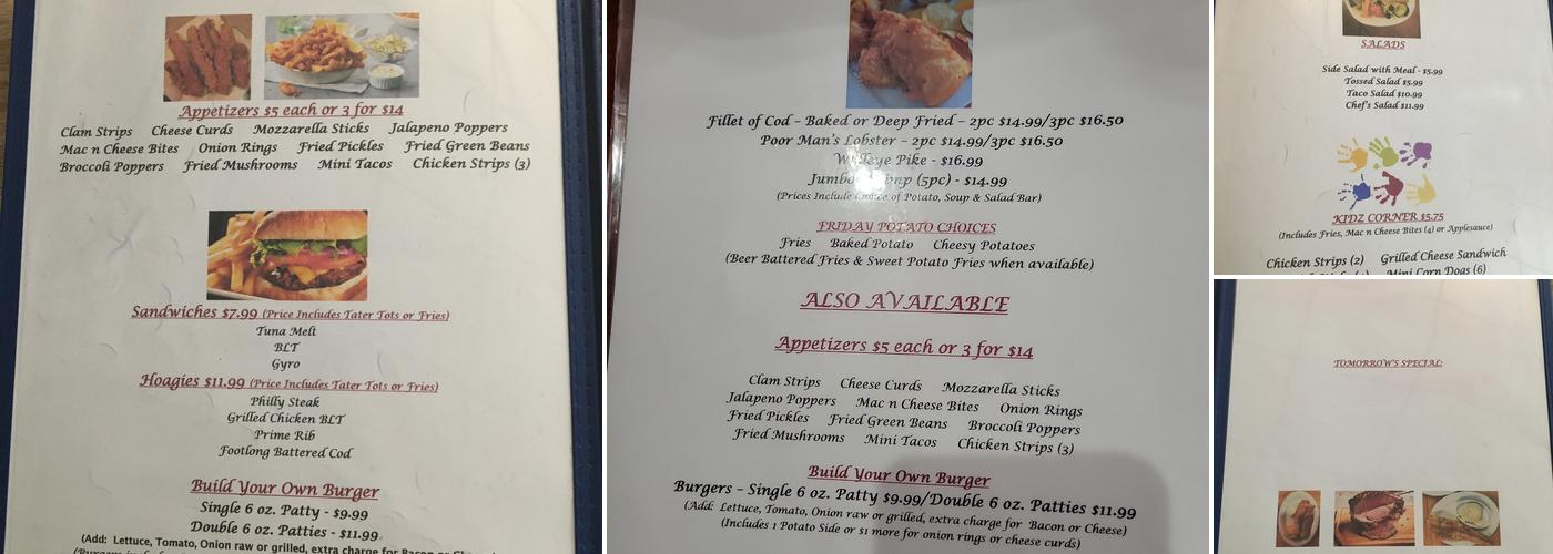 R & S Spirits and Lounge Menu