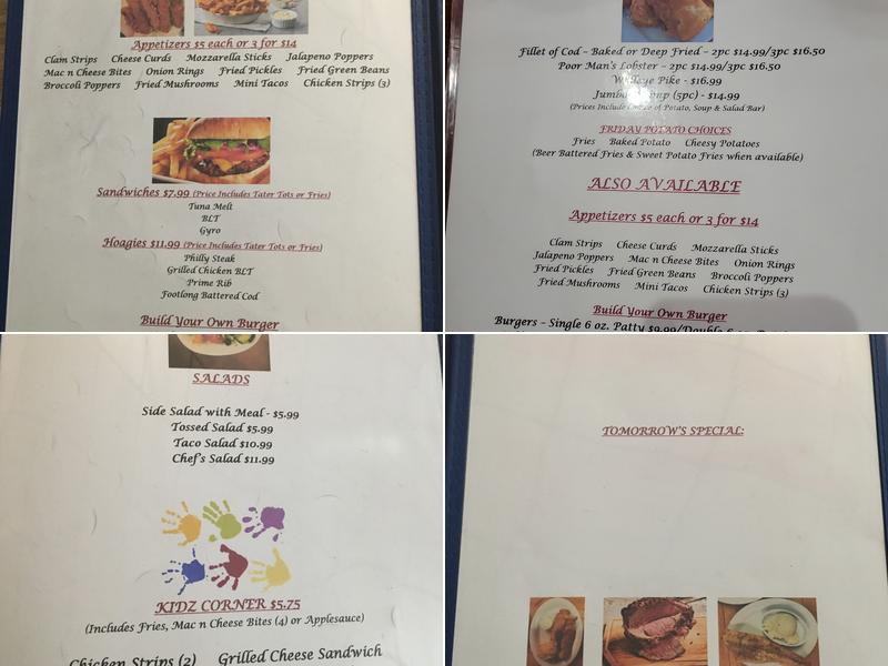 R & S Spirits and Lounge Menu