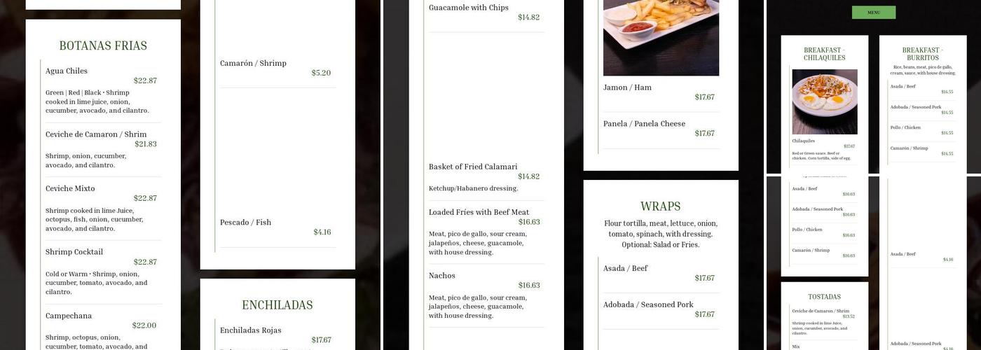 Y Kitchen & Bar Menu