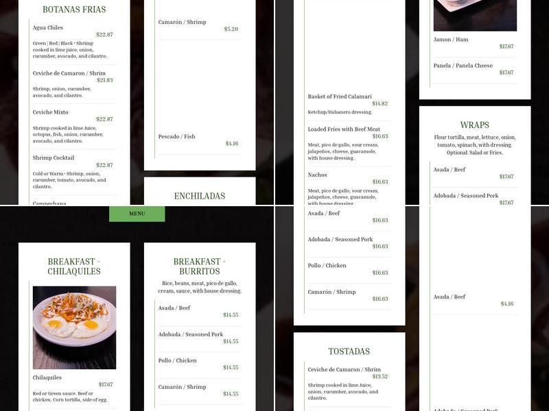 Y Kitchen & Bar Menu