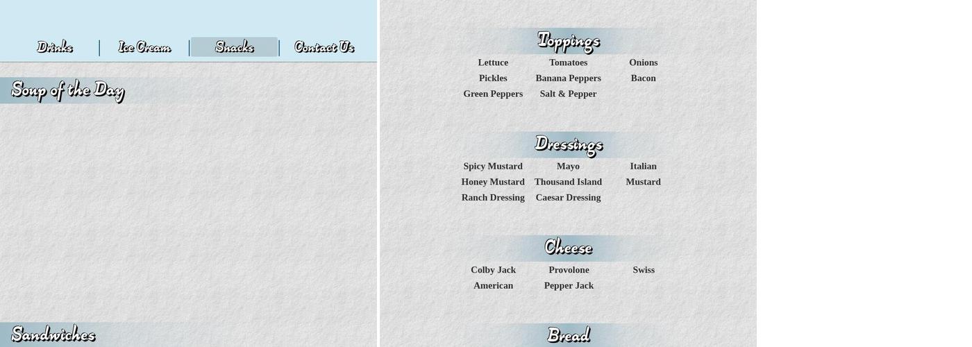 The Bulldog Lounge Menu