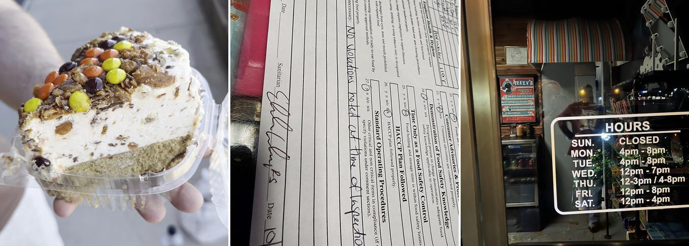 Teezy's Culinary Creations Menu