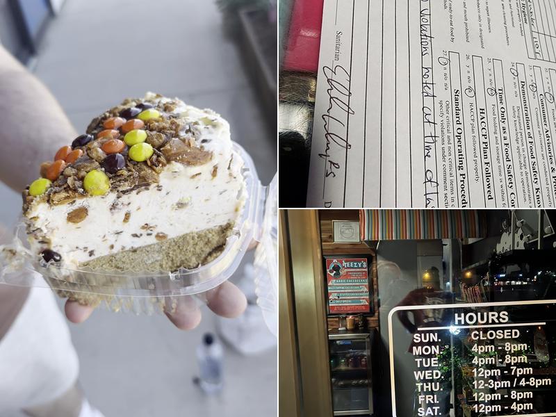 Teezy's Culinary Creations Menu