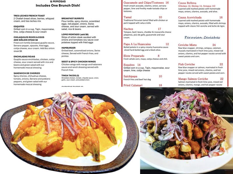 CASA ANDREA Menu