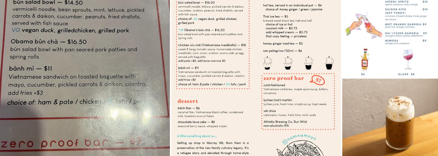 Nom Nam Menu