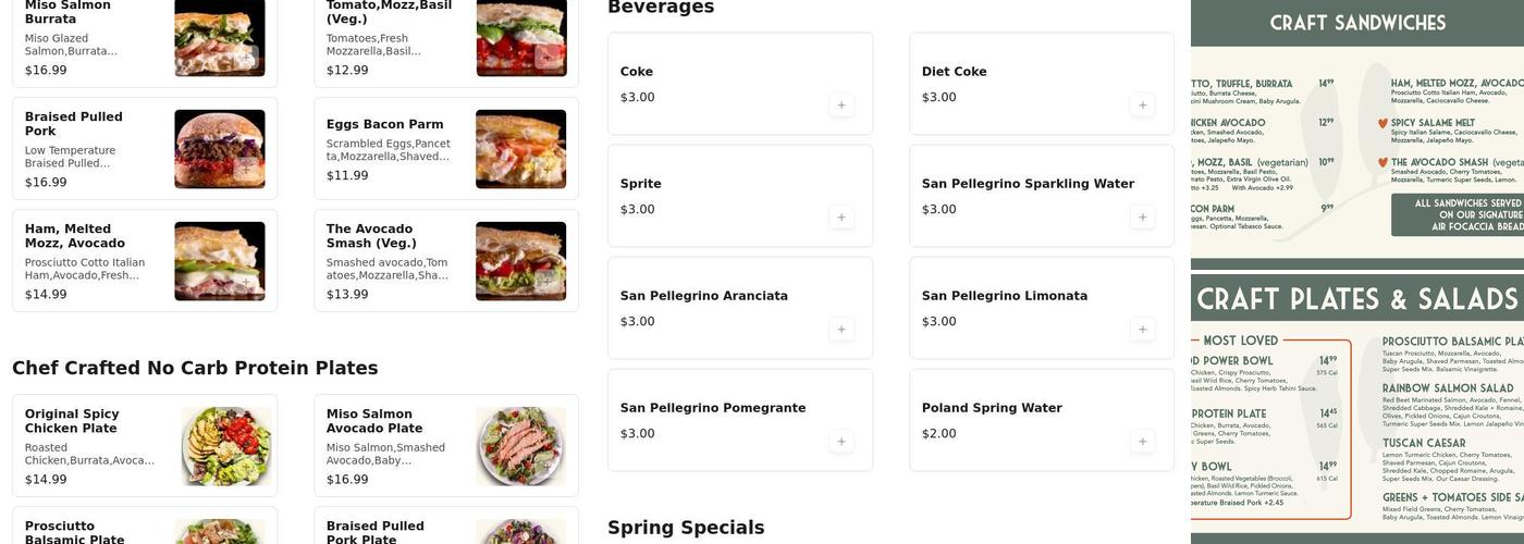 Casa Toscana Zero Irving Menu