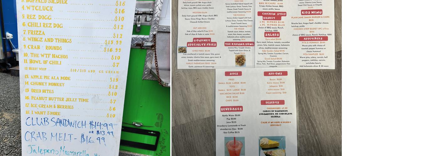 B&D 'S FOOD HUT Menu