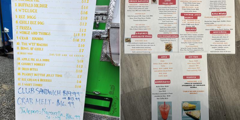 B&D 'S FOOD HUT Menu