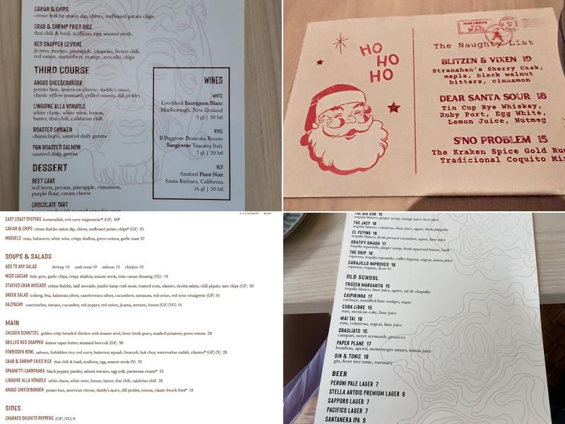 Graffiti Raw Menu