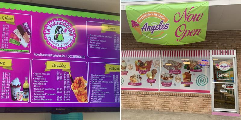 Paleteria y neveria angeles Menu