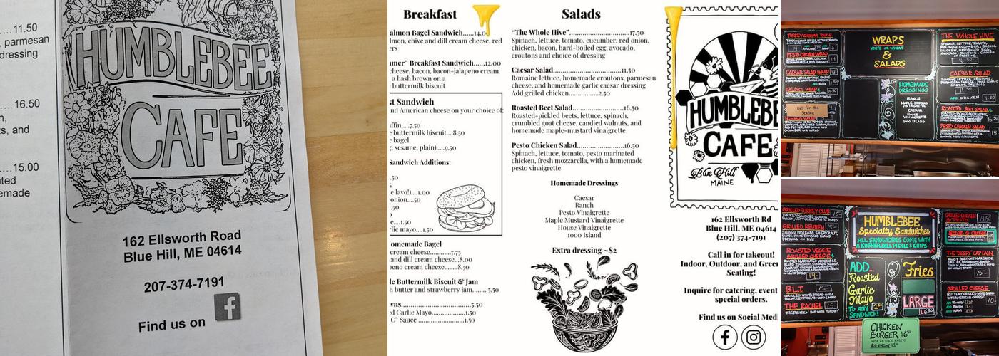 Humblebee Cafe Menu