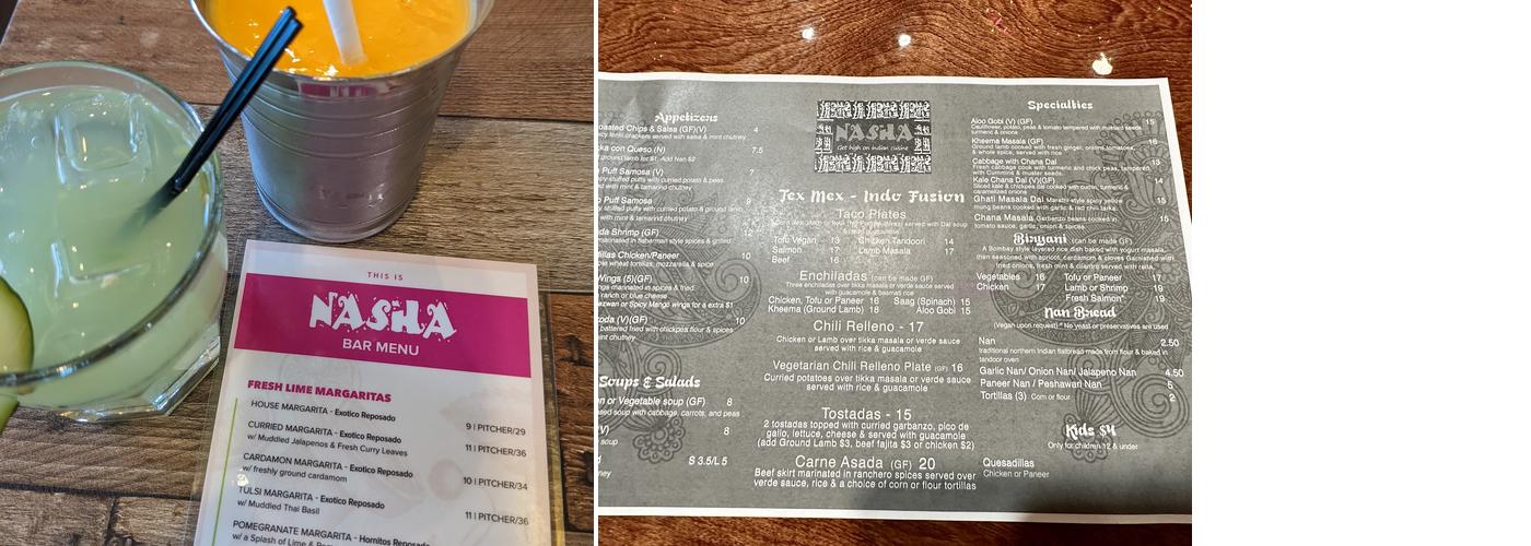Nasha Menu
