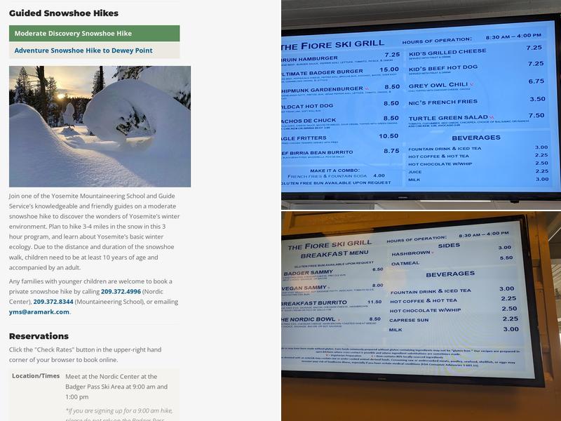 The Skiers Grill Menu