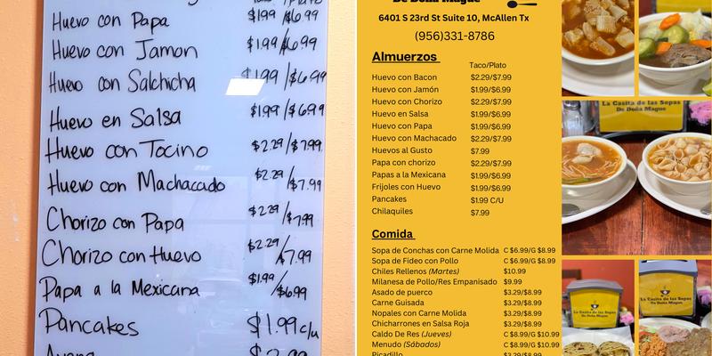 La Casita De Las Sopas De Doña Mague Menu