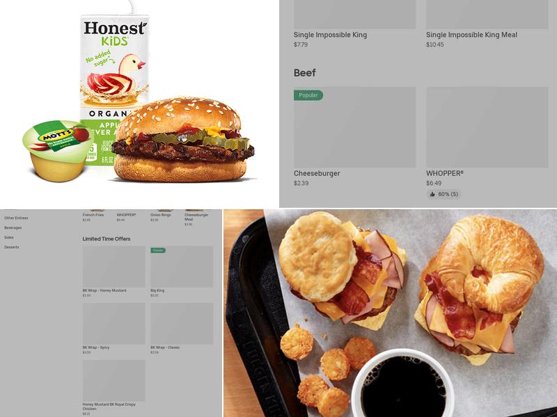 Burger King Menu