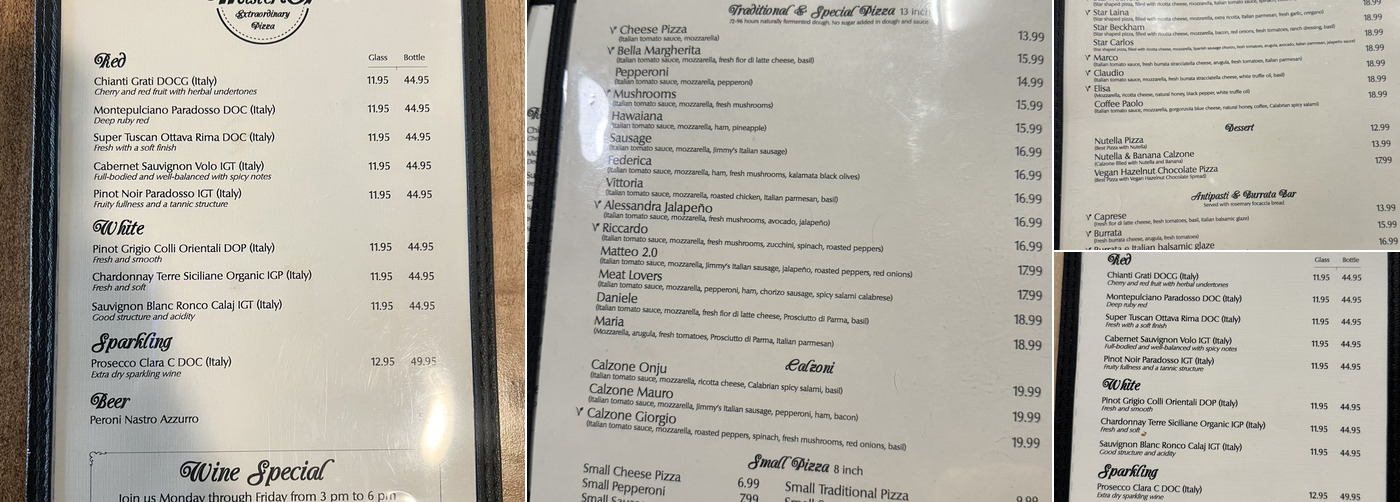 Mister O1 Extraordinary Pizza Grapevine, Grapevine Menu, Reviews (615