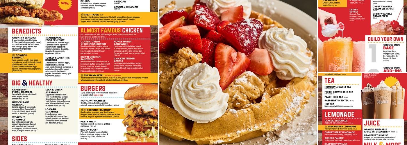 The Big Biscuit Menu