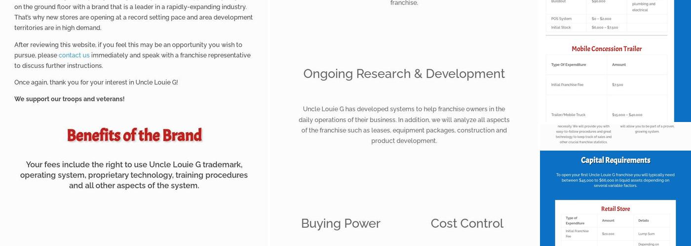 Uncle Louie G St. Pete Menu