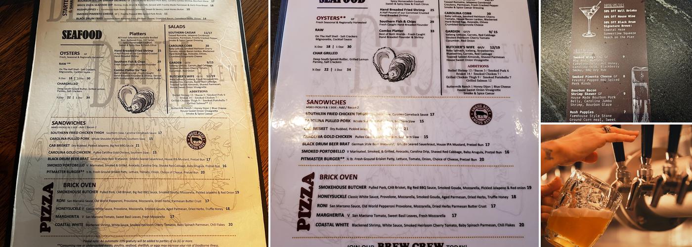Black Drum Brewing Menu