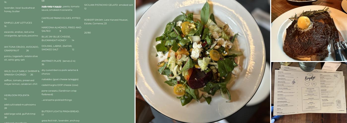 Brydge Menu