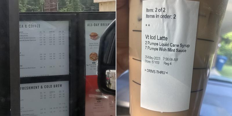 Starbucks Menu