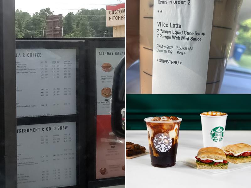 Starbucks Menu
