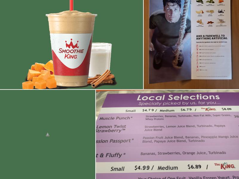 Smoothie King Menu