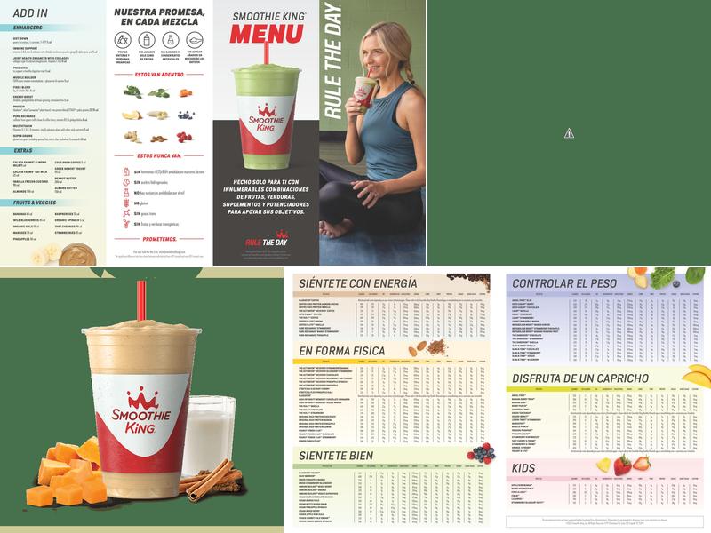 Smoothie King Menu