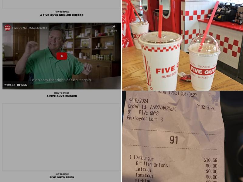Five Guys Menu