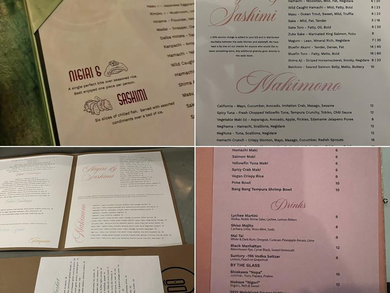 Sado Menu