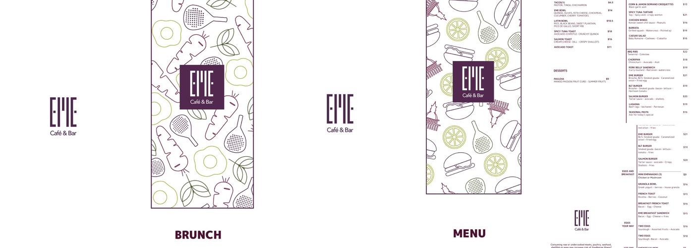 EME Café & Bar Menu