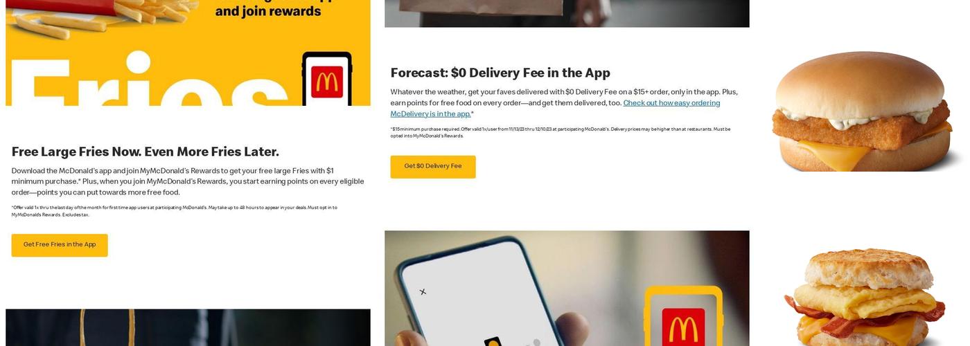 McDonald's Menu