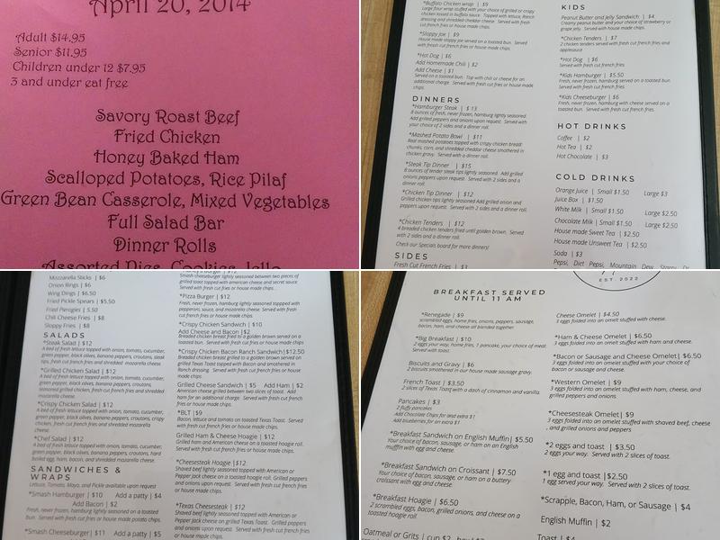 Sterling's Country Kitchen Menu