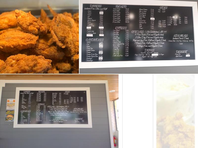 Carter's Fried Chicken Menu