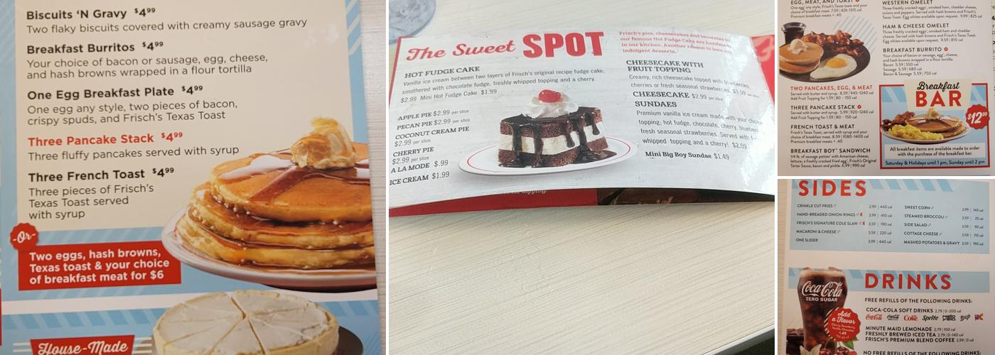 Frisch's Big Boy Menu