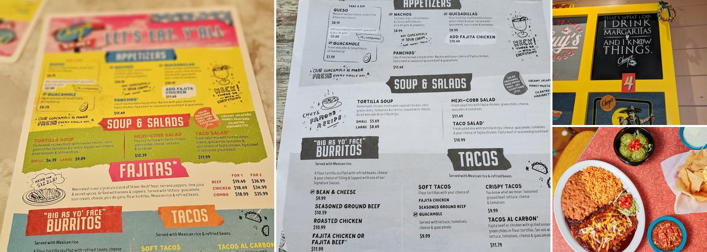 Chuy's Menu
