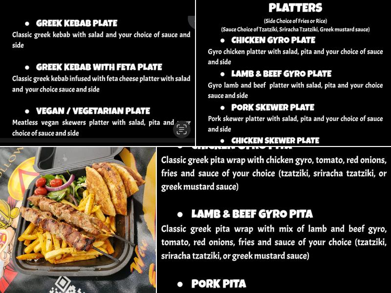 300 Pitas Menu