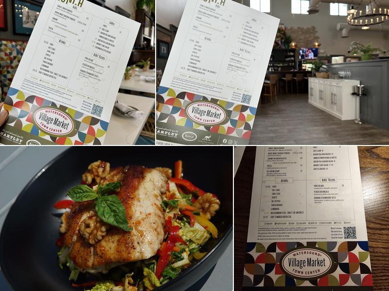 Watersound Village Market Cafe + Bar Menu