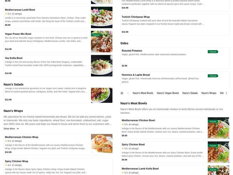 Wrapway Menu