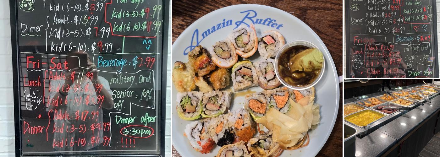 Amazin Buffet Menu