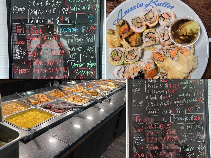 Amazin Buffet Menu