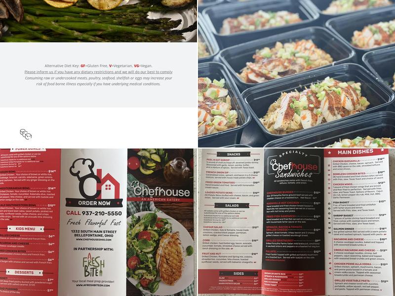 Chefhouse Menu