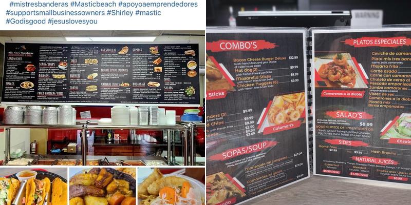 Mis Tres Banderas Menu