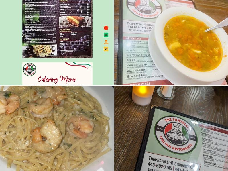 Tre Fratelli Italian Ristorante Menu