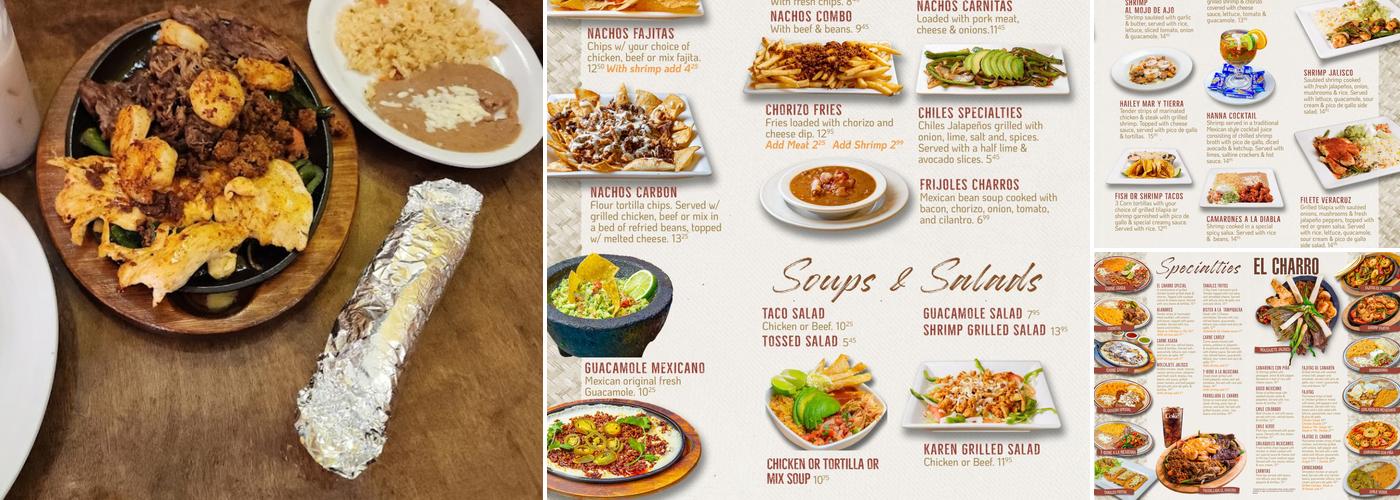 El Charro 2 Menu