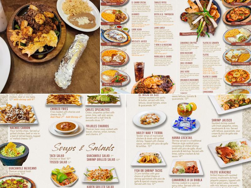 El Charro 2 Menu
