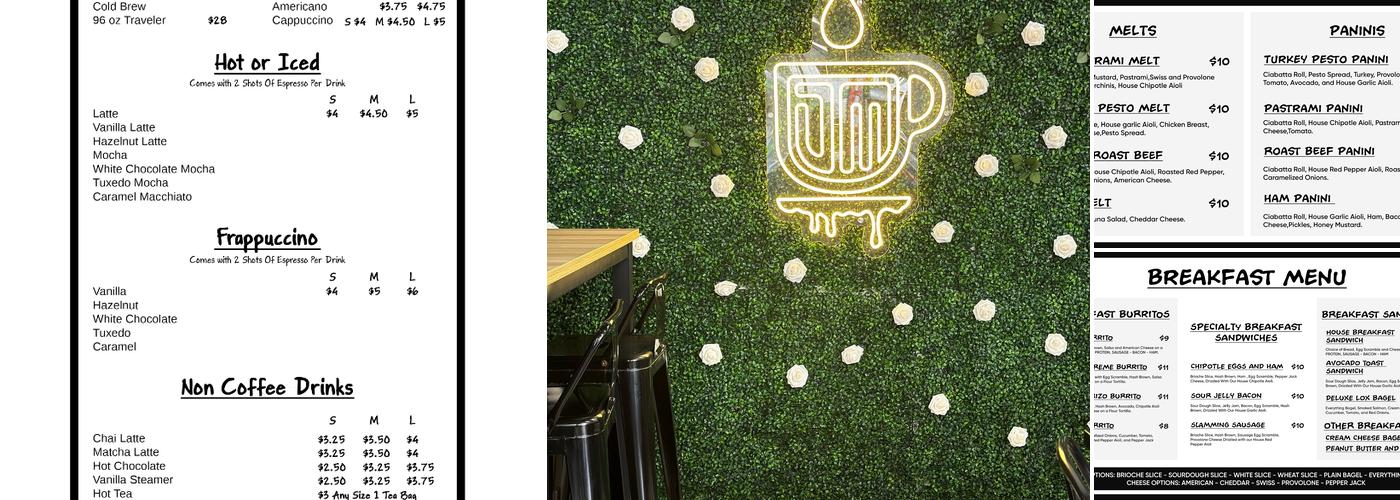 Drip and Melt - Cafe Deli Menu