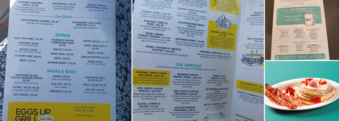Eggs Up Grill Menu