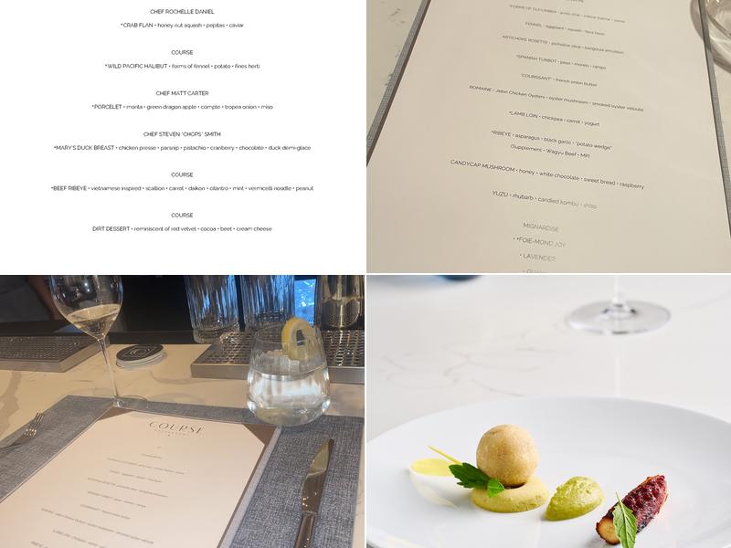 Course Restaurant Menu