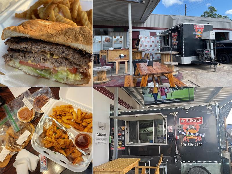 Mr. Burger and seafood